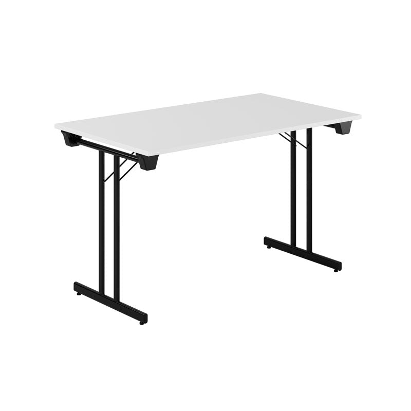Produktbillede af Dinner Style 120x70cm Sammenklappeligt bord Hvid-sort på tilbud