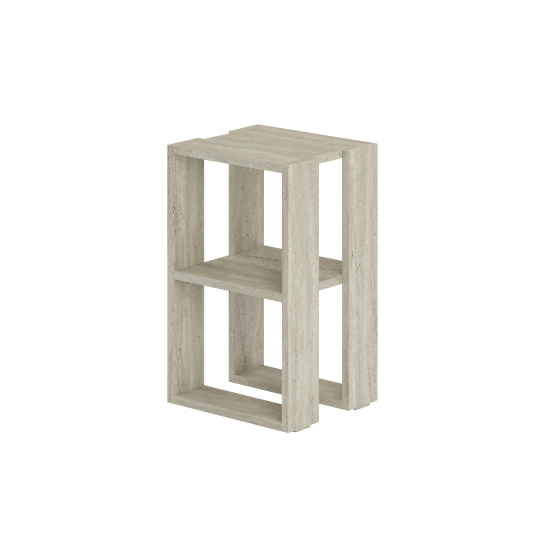 FUNZI LIVING Lonie natbord m. 1 hylde travertin melamin 30x30