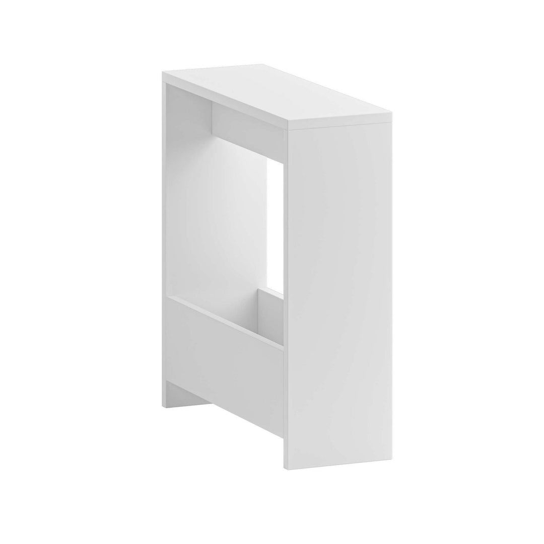 NORDVÄRK Simpi sidebord m. 1 hylde rektangulær hvid melamin 55x20