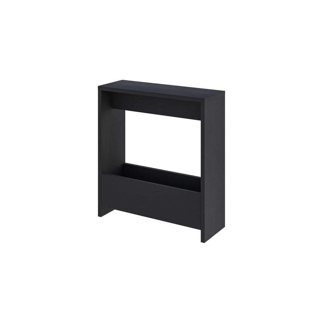 NORDVÄRK Simpi sidebord m. 1 hylde rektangulær sort træ melamin 55x20