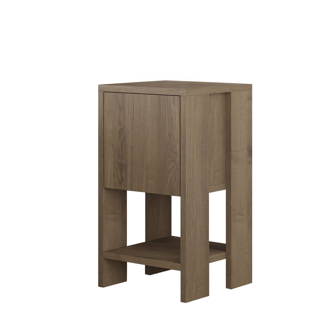 FUNZI LIVING Ema natbord m. 1 låge og 1 hylde Hitit melamin 30x30