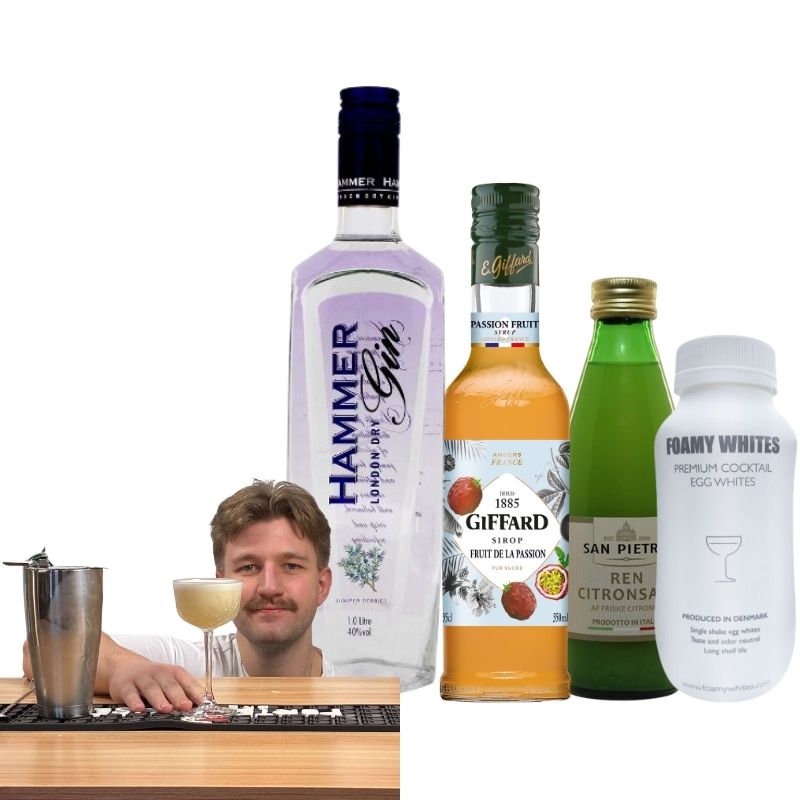 Produktbillede af Passion Gin Sour Drinkspakke på tilbud i premium kvalitet