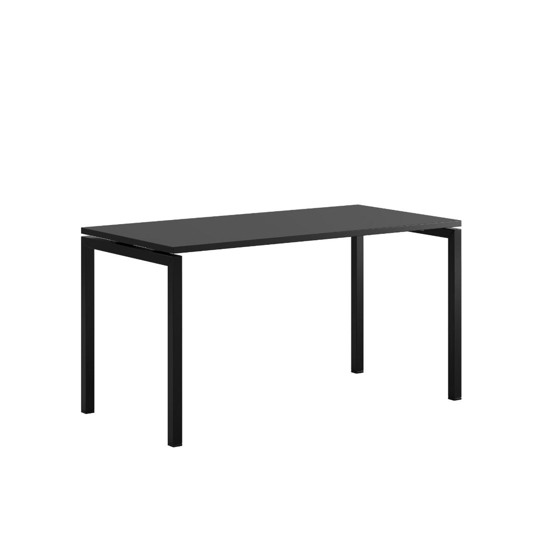 Produktbillede af Luna U Bord 140x70cm Sort sort på tilbud
