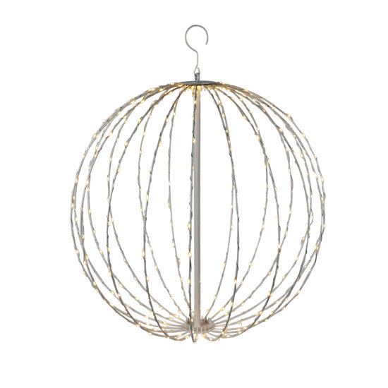 Metal kugle hvid, 320 LED lys Ø50 cm, 230V ❤ Stort online udvalg i Nordic Winter ❤ Billig fragt og hurtig levering 2 - 5 hverdage ❤ Varenummer: BGH-43821855146236 / Ean: &