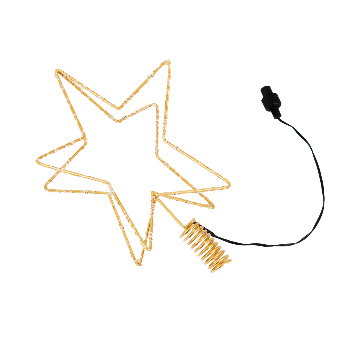 Produktbillede af Stor 3D julestjerne med LED og connector 32x25x25 cm på tilbud i høj kvalitet