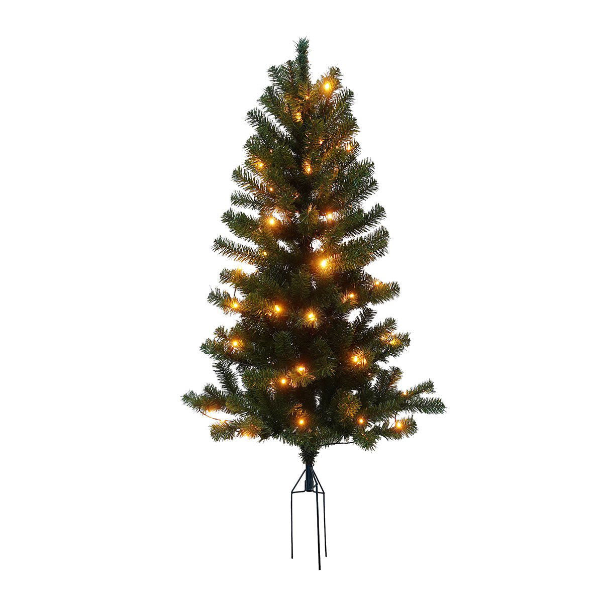 Produktbillede af Kunstigt juletræ udendørs med spyd og lys ASKE 120 x 72 cm på tilbud i høj kvalitet