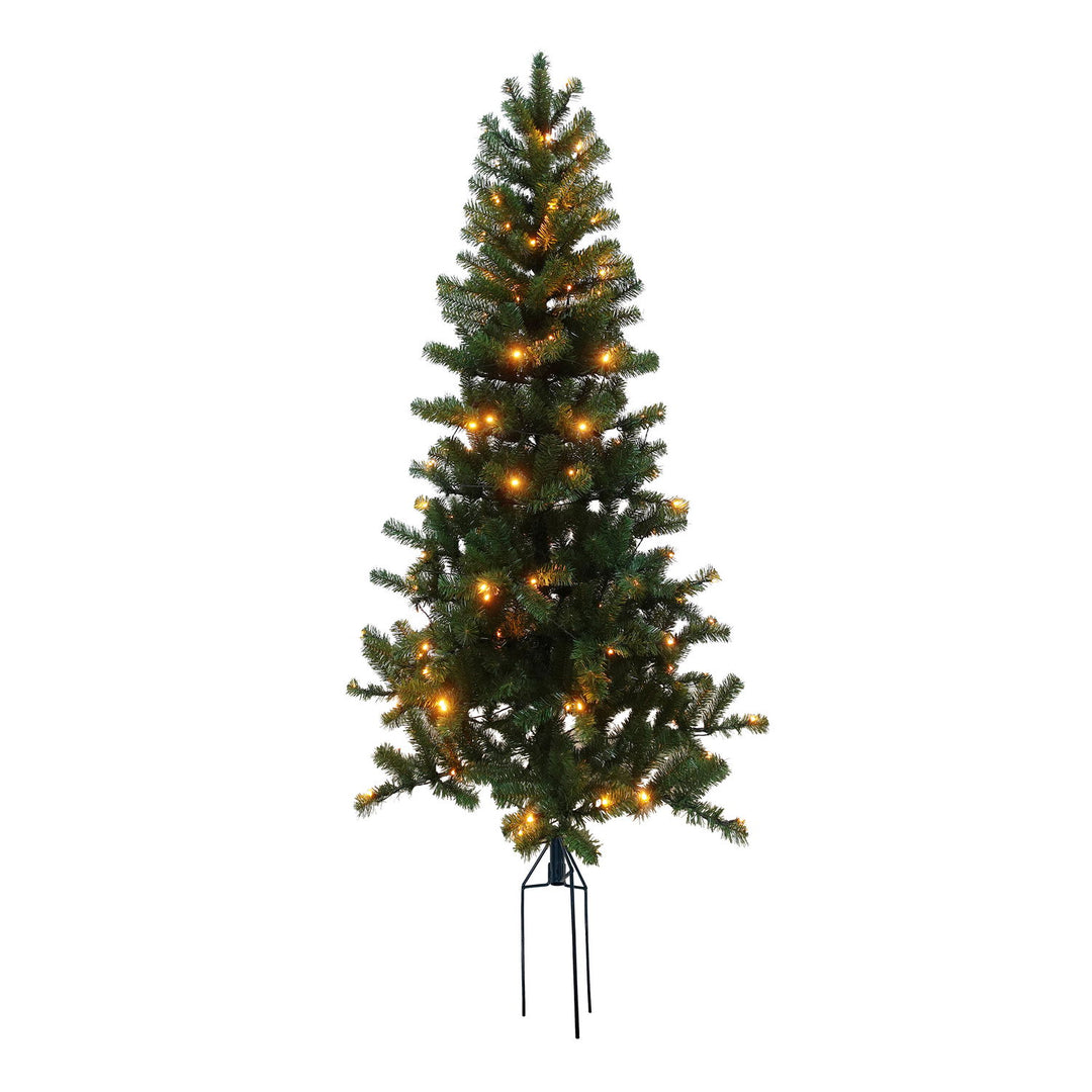 Produktbillede af Kunstigt juletræ med jordspyd og lys ASKE 150 x 90 cm på tilbud i høj kvalitet
