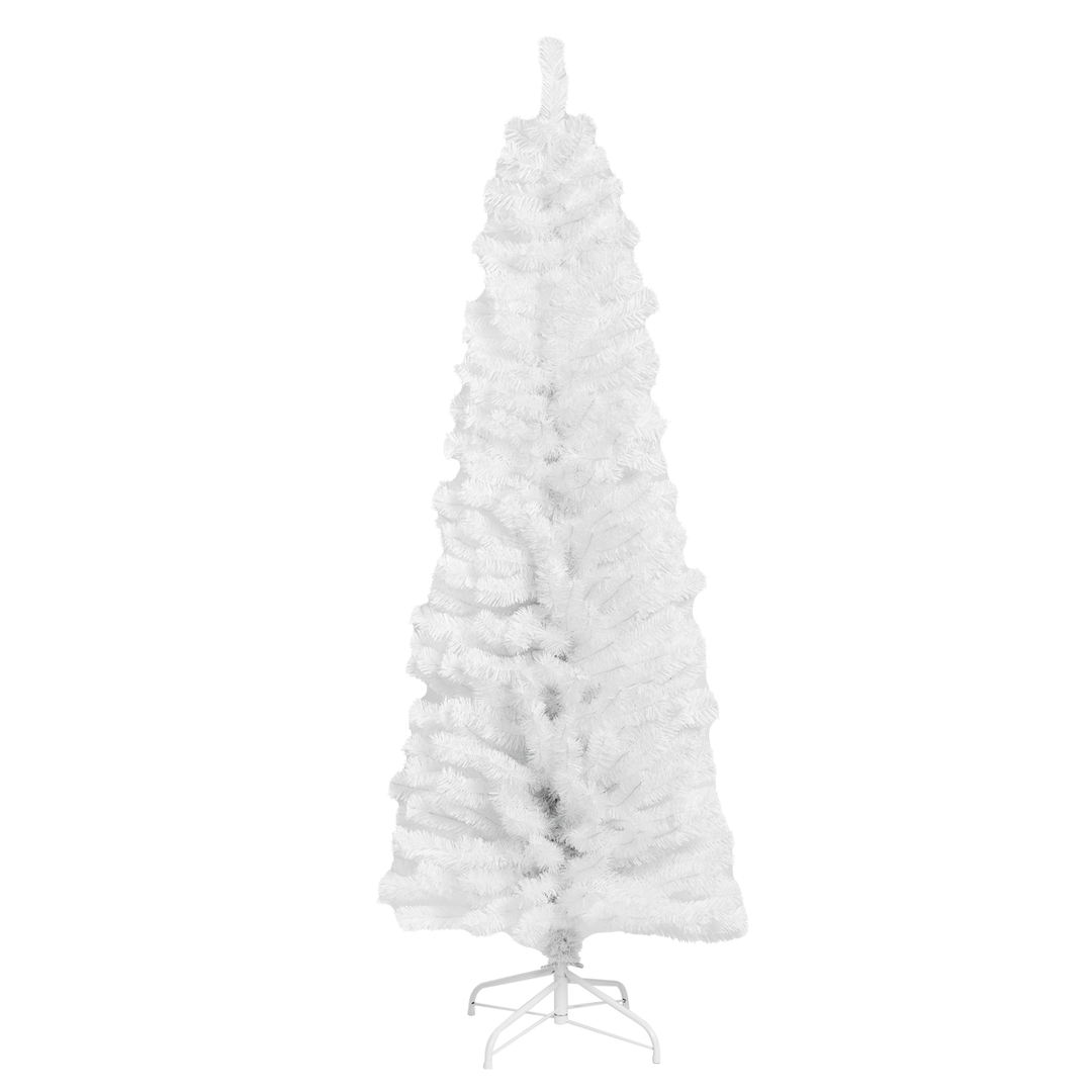 Produktbillede af Kunstigt juletræ i hvid model BLING 180x68 cm på tilbud i høj kvalitet