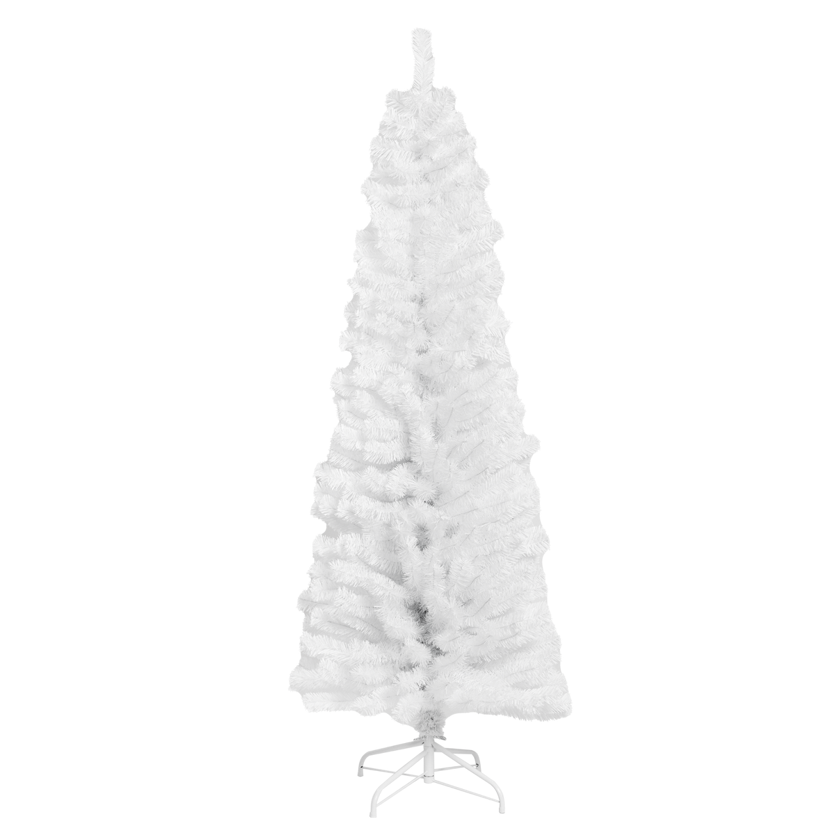 Produktbillede af Kunstigt juletræ i hvid model BLING 180x68 cm på tilbud i høj kvalitet
