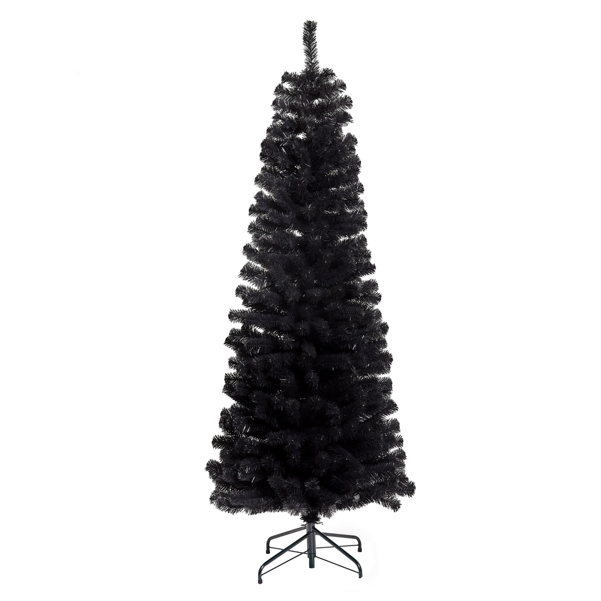 Produktbillede af Kunstigt juletræ i sort model BLING 180x68 cm på tilbud i høj kvalitet