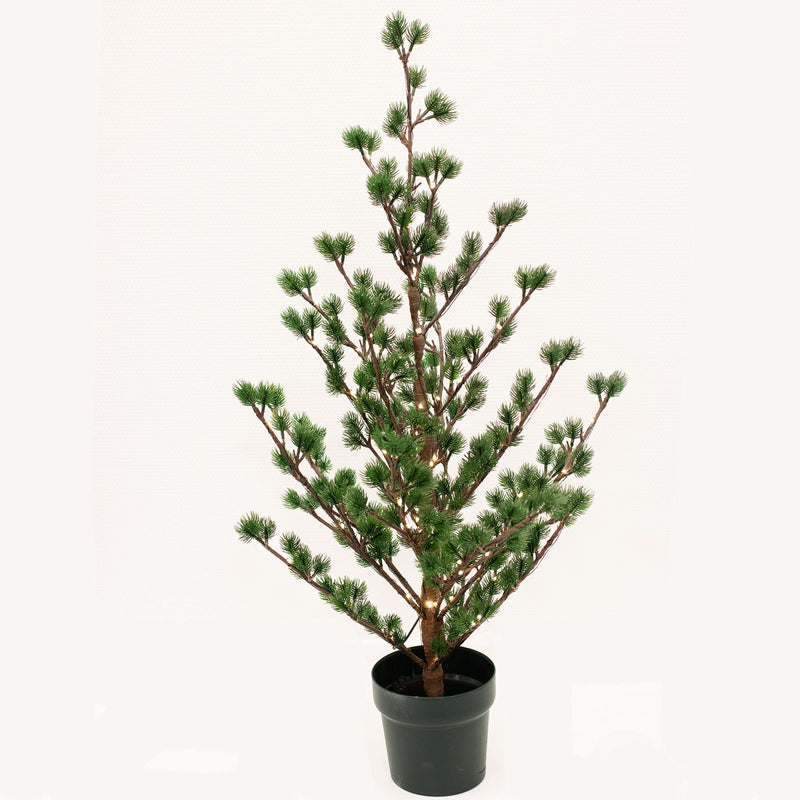 Kunstigt lærketræ i potte, H90 cm, 80 LED lys ❤ Kæmpe udvalg i Nordic Winter ❤ Billig fragt og hurtig levering 2 - 5 hverdage - Varenummer: BGH-49117547757898 / Ean: &
