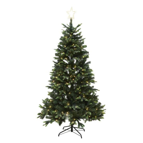 Juletræ kunstig PE/PVC "LIFA", KlasA+, m/LED og stjerne, 4 størrelser - 180 x 122 cm ❤ Stort online udvalg i Nordic Winter ❤ Billig fragt og hurtig levering 2 - 5 hverdage ❤ Varenummer: BGH-43822374781180 / Ean: &