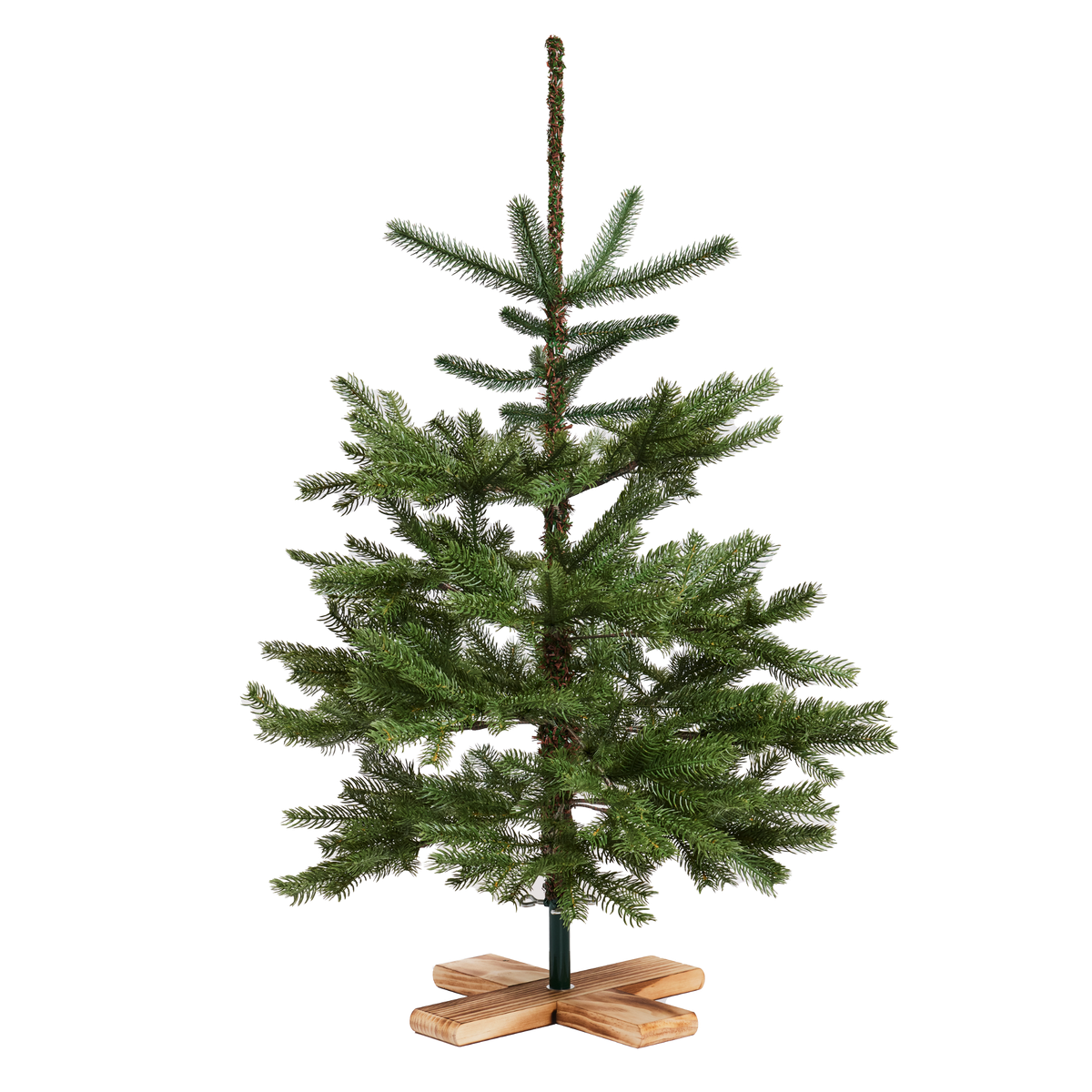 Produktbillede af Kunstigt juletræ med træfod 100x65 cm på tilbud i høj kvalitet