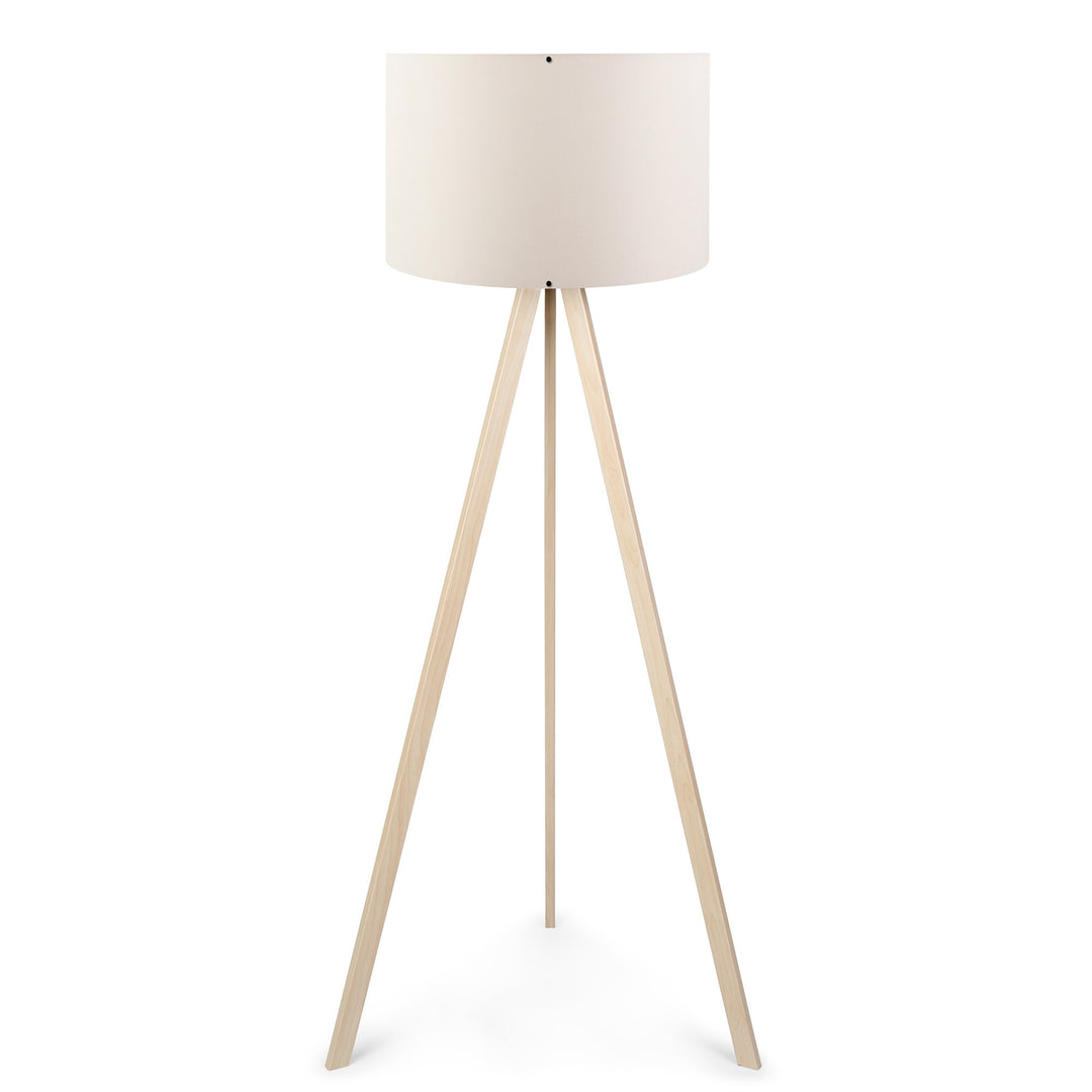 LUMI AYD gulvlampe creme PVC stof og MDF
