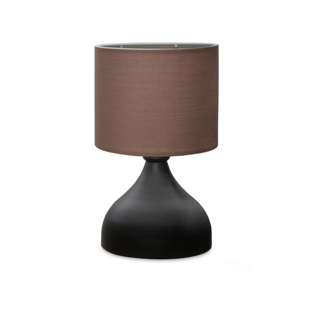 LUMI Paredes bordlampe taupe stof og metal
