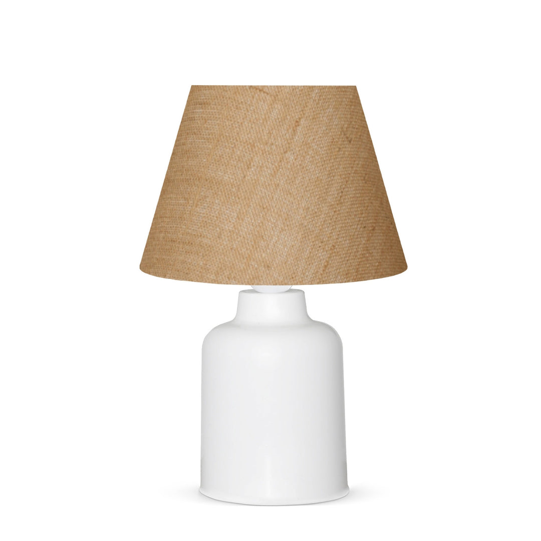 LUMI Quimper bordlampe creme jute og plastik