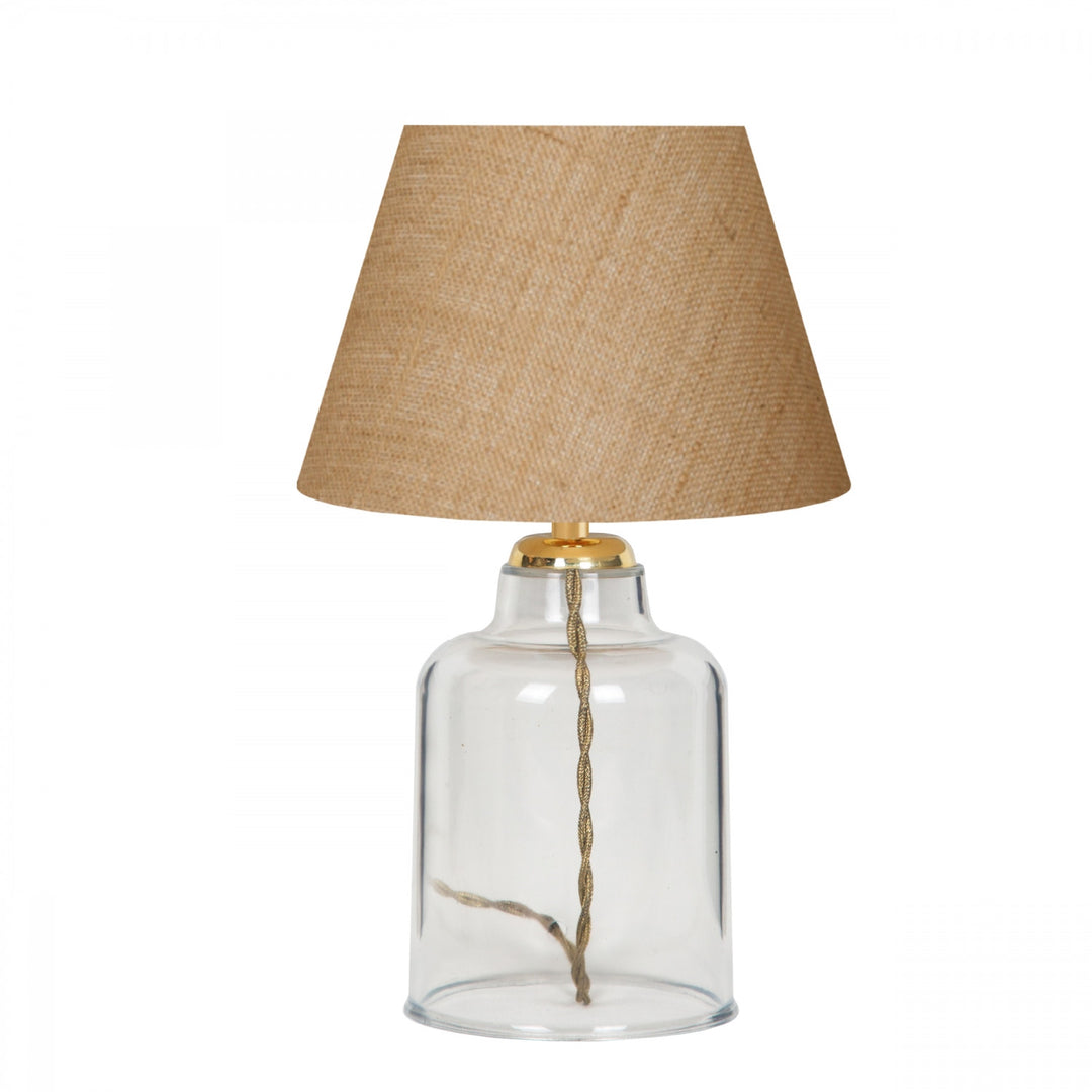 LUMI Aranjuez bordlampe creme stof og plastik