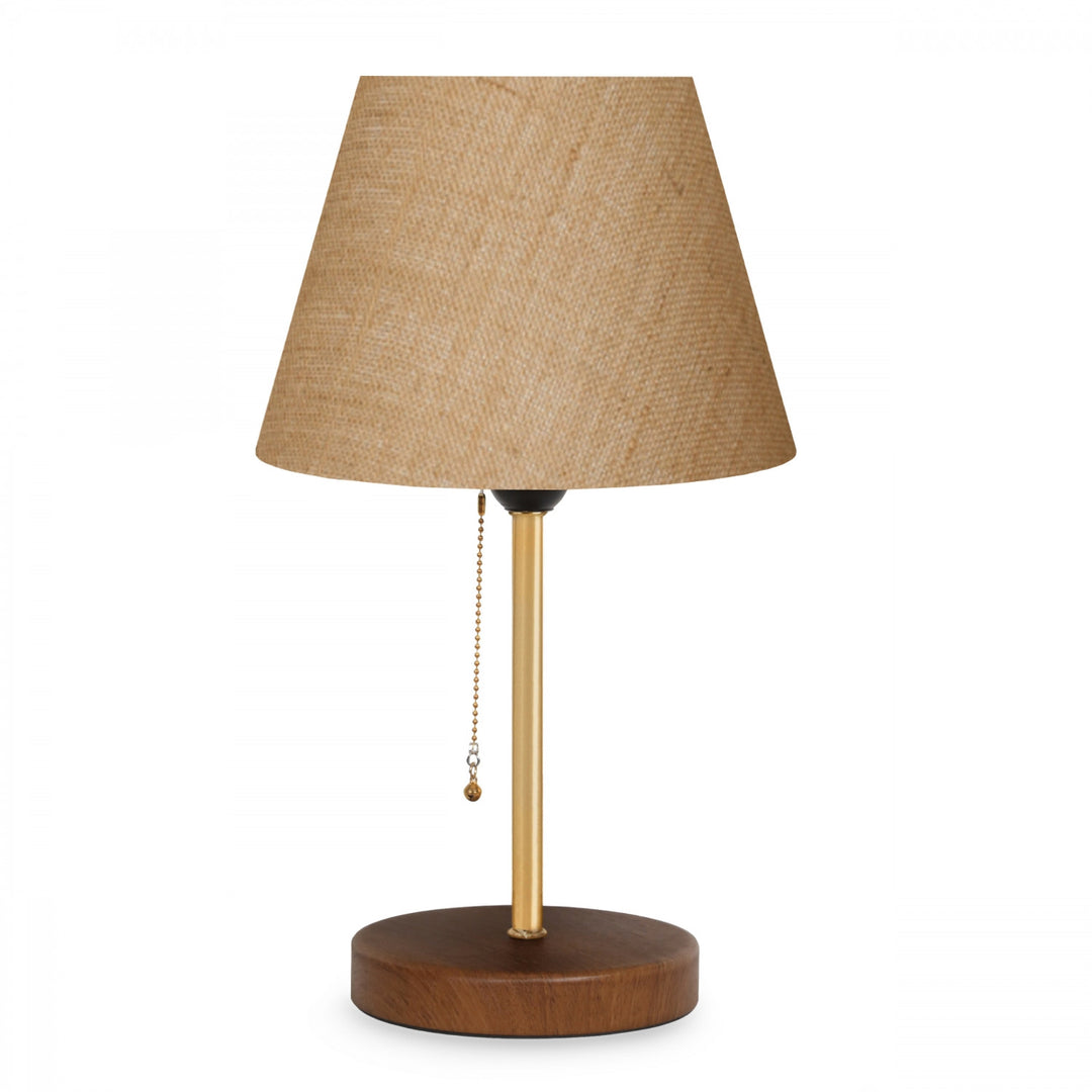 LUMI AYD 3137 bordlampe creme stof metal og træ
