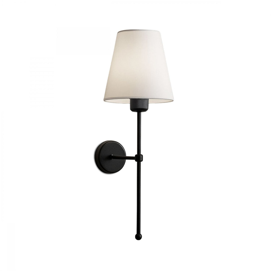 LUMI 241966 væglampe creme PVC og sort metal