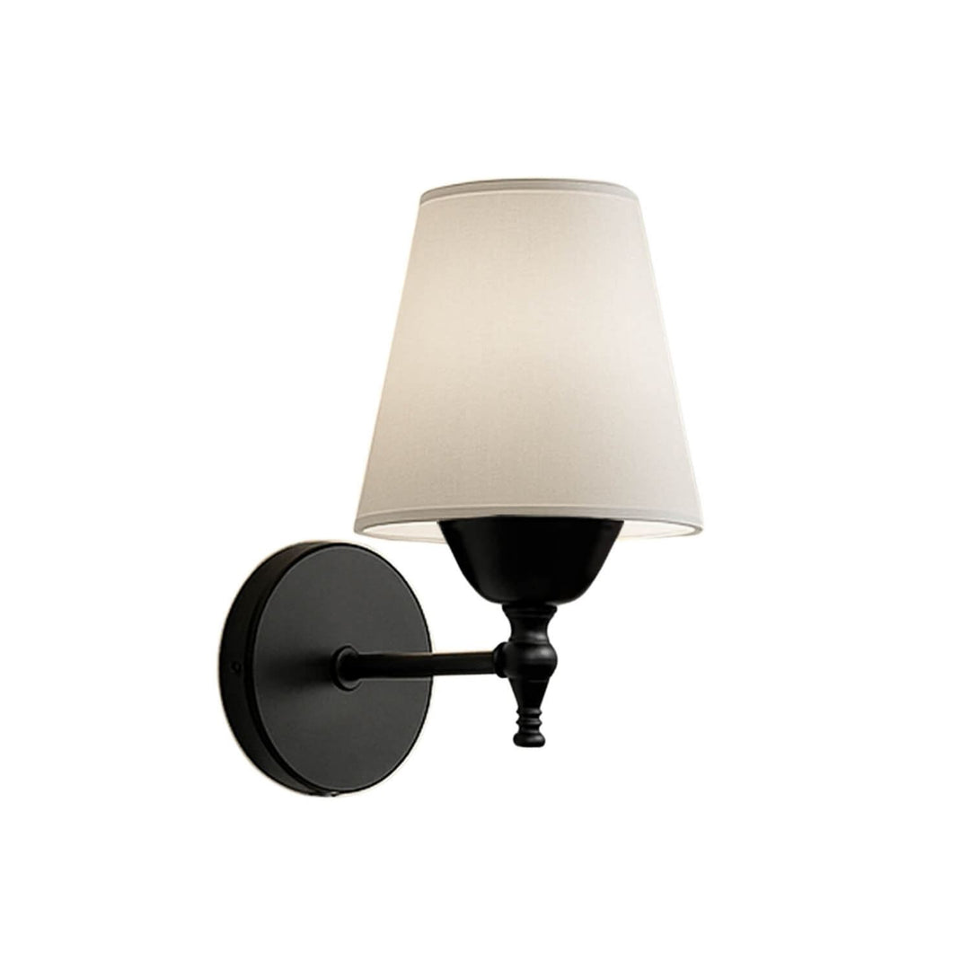 LUMI 242014 væglampe creme PVC og sort metal