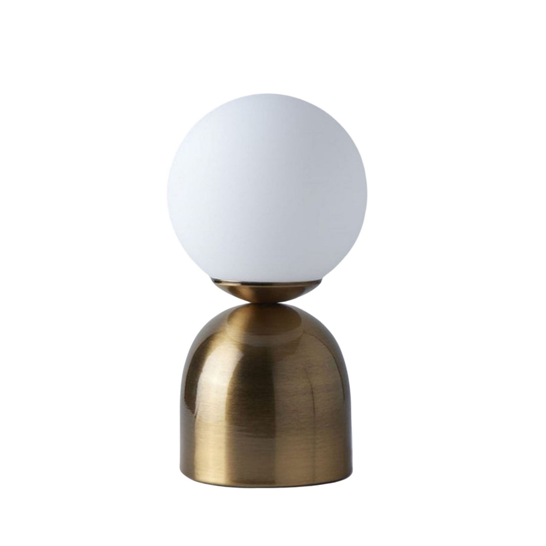 LUMI 242095 bordlampe hvid glas og metal