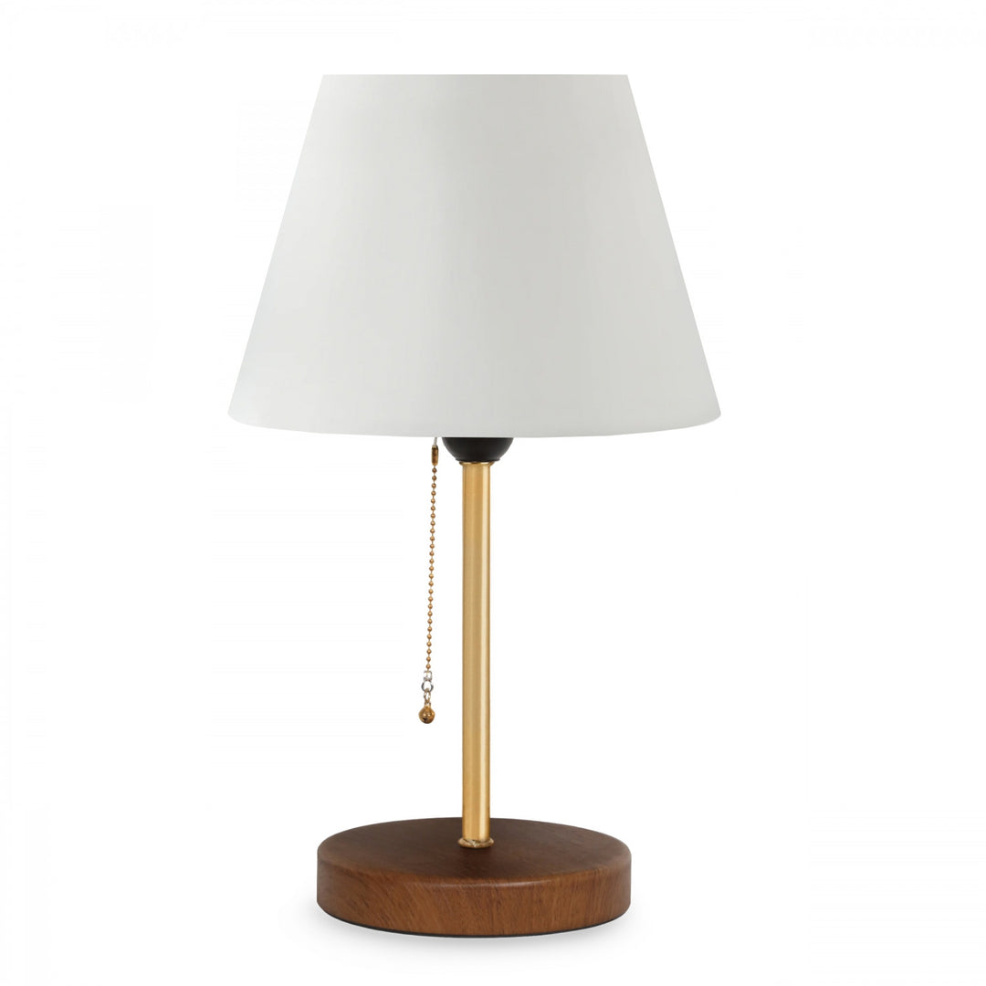LUMI Ponferrada bordlampe creme PVC og metal/MDF