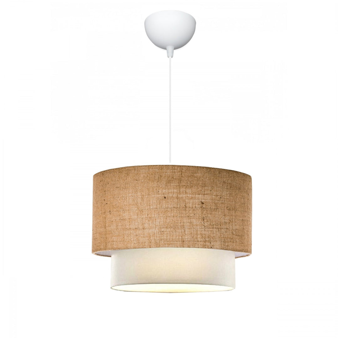 LUMI AYD loftlampe rund beige stof Ø30
