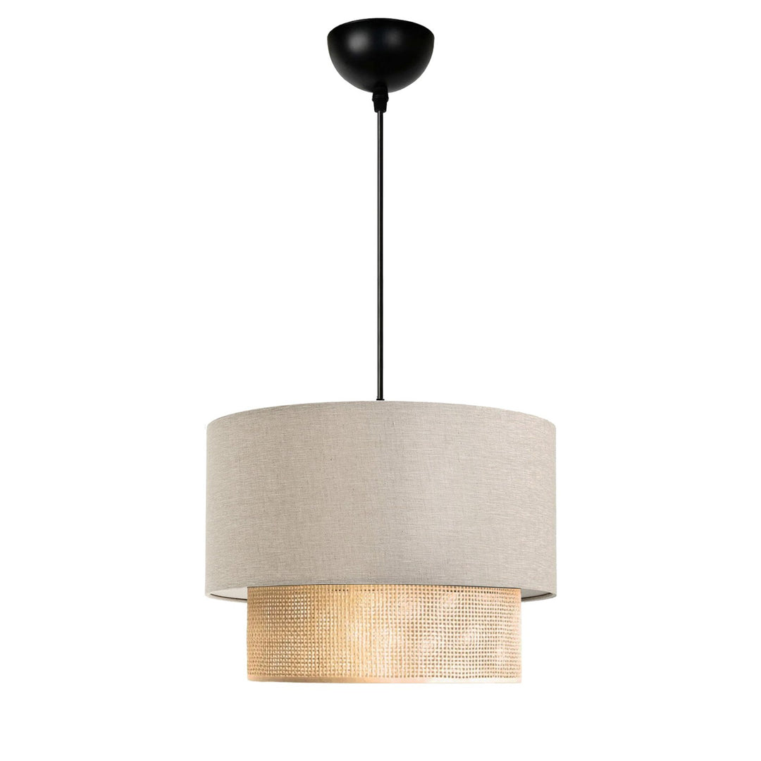 LUMI AYD loftlampe rund creme stof Ø25