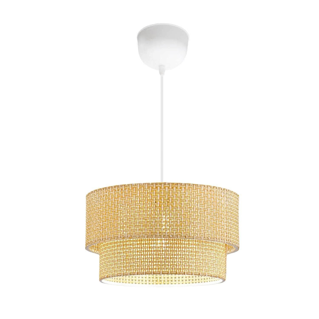 LUMI 242005 loftlampe beige PVC og hvid plastik