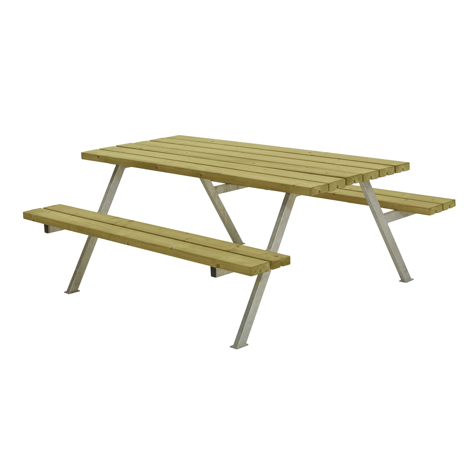 Produktbillede af Alpha Bord/Bænkesæt 177x161x73cm Træfarve på tilbud