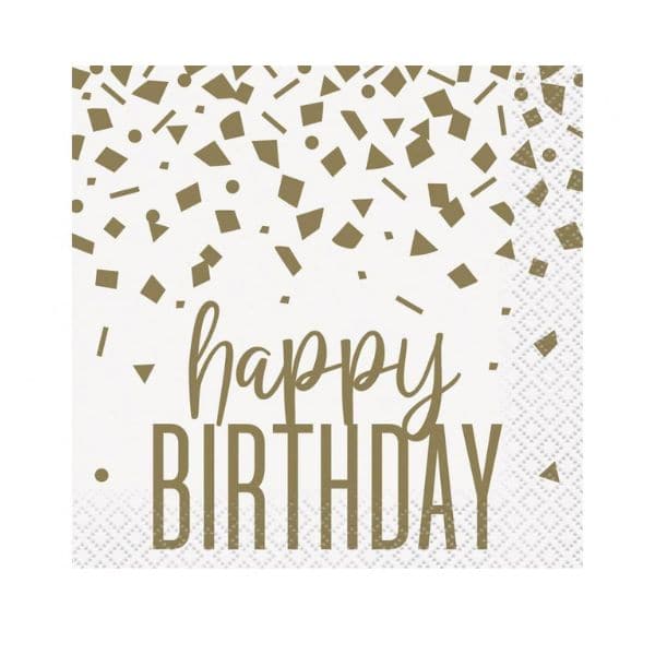 Servietter Gold Confetti Birthday 16 Stk. ❤ Kæmpe udvalg i Godan ❤ Billig fragt og hurtig levering 2 - 5 hverdage - Varenummer: BAR-774185 / Ean: på lager - Udsalg på Fest | Sæson Fester | Fødselsdag Spar op til 53% - Over 1150 kendte brands på udsalg