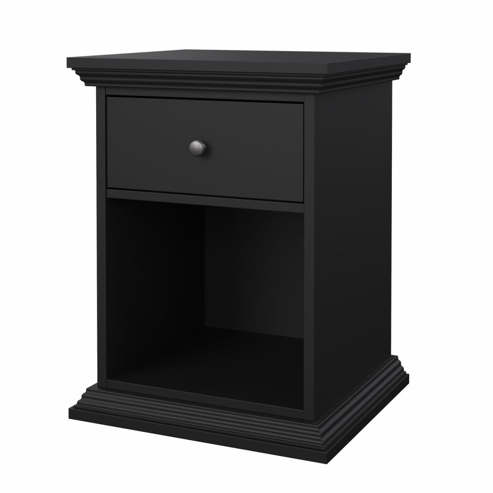 TVILUM North sengebord med 1 skuffe mat sort 47,8 x 43,3 x 63,4 cm