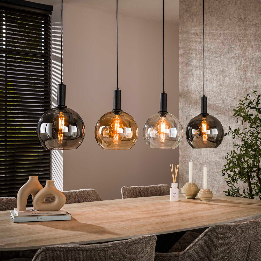 Produktbillede af Maxus Loftlampe med fire glaskupler Levering med pære(r) på tilbud i høj kvalitet