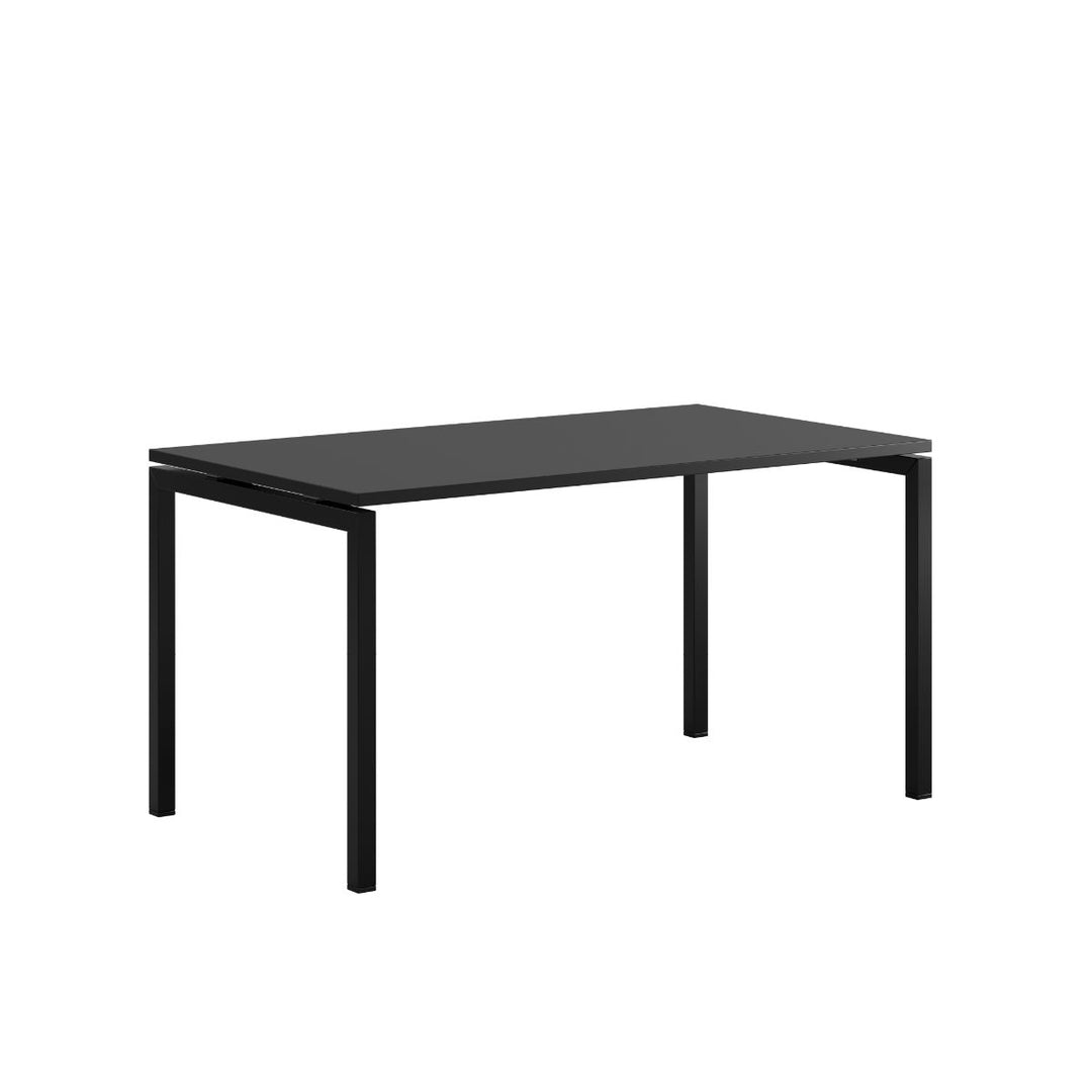 Produktbillede af Luna U Bord 140x80cm Sort sort på tilbud