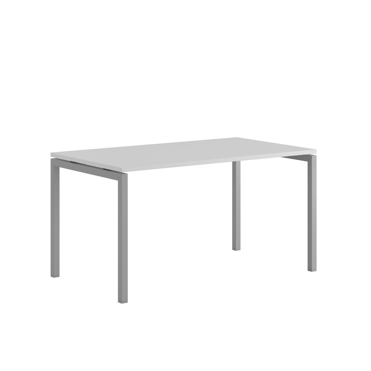 Produktbillede af Luna U Bord 140x80cm Hvid-grå på tilbud