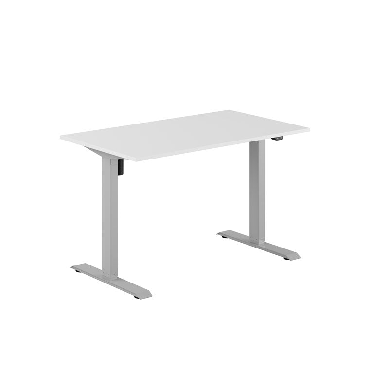 Produktbillede af EASY Hæve/Sænkebord m/1 motor 120x70cm Hvid-grå på tilbud