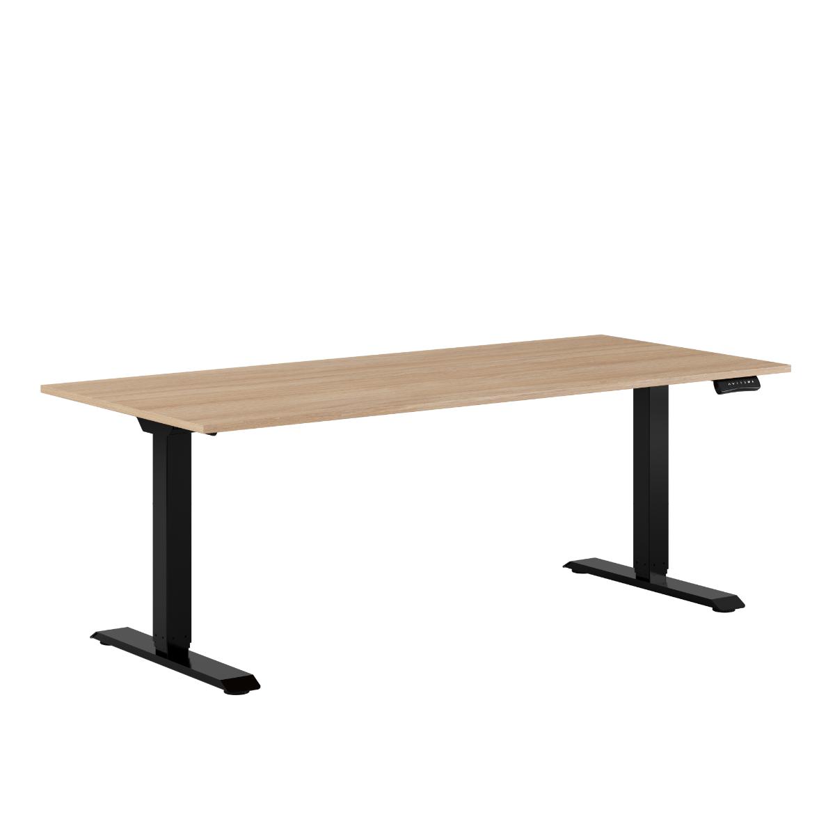 Produktbillede af Premium Hæve/Sænkebord m/2 motorer 180x80cm Urban-sort på tilbud