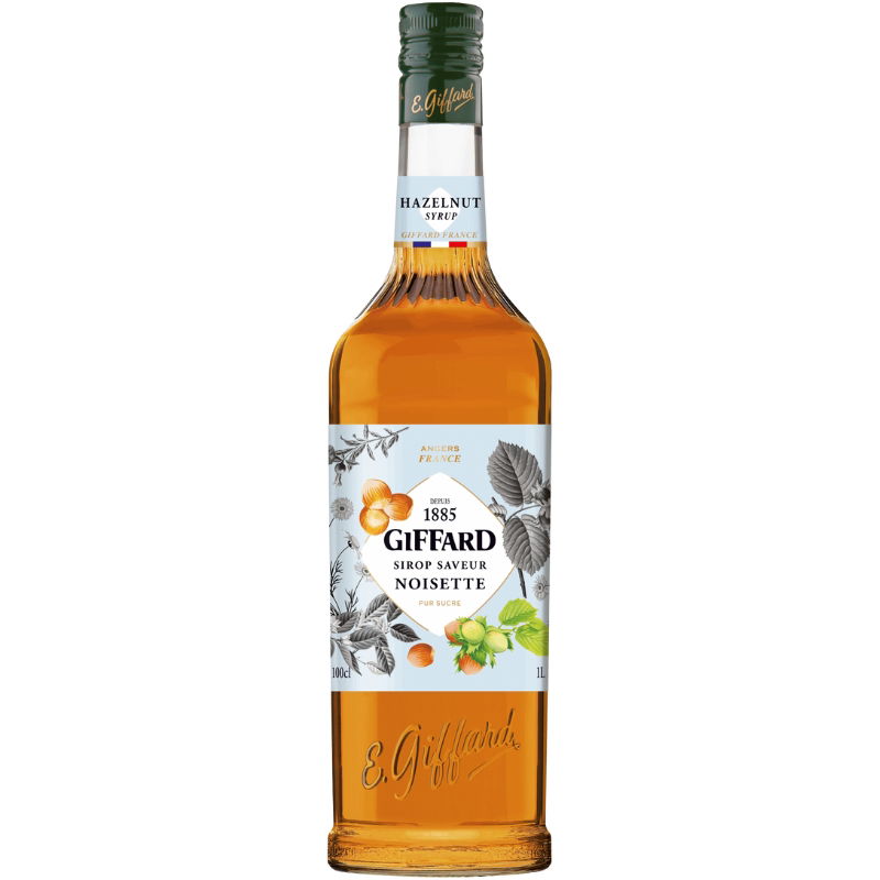 Produktbillede af Giffard Syrup Hasselnød 1 Ltr på tilbud i premium kvalitet