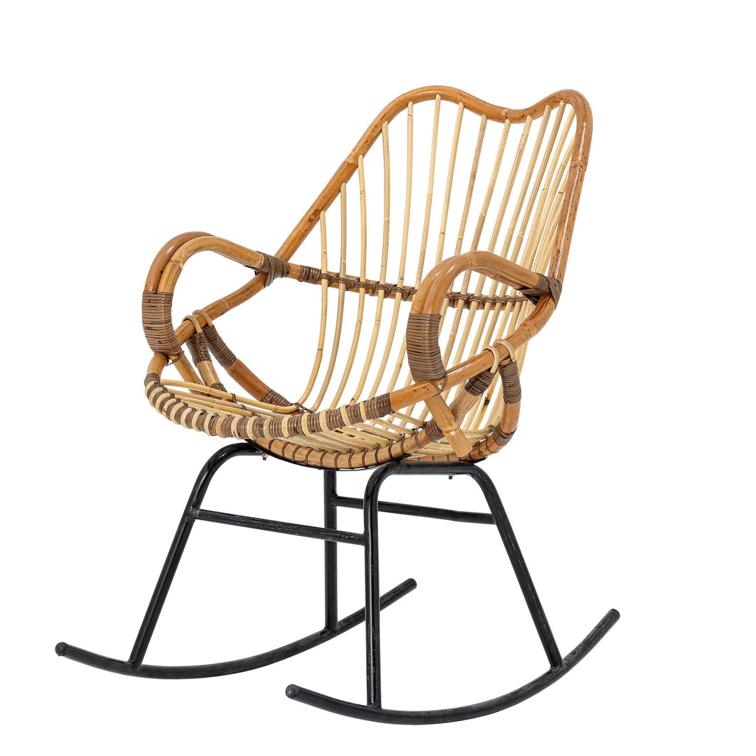 Produktbillede af BLOOMINGVILLE REINE GYNGESTOL RATTAN NATUR 78 i premium kvalitet