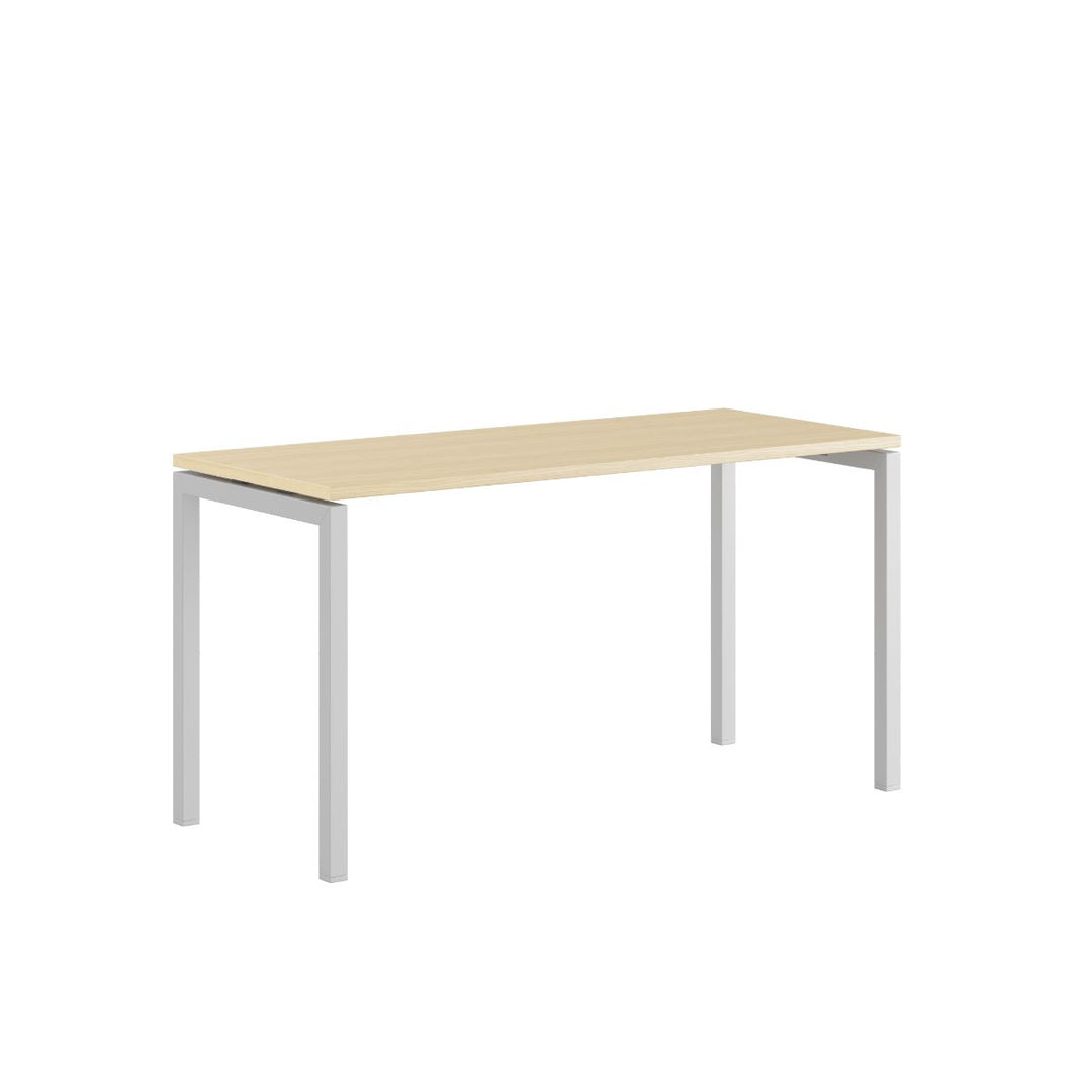Produktbillede af Luna U Bord 140x60cm Birk-hvid på tilbud