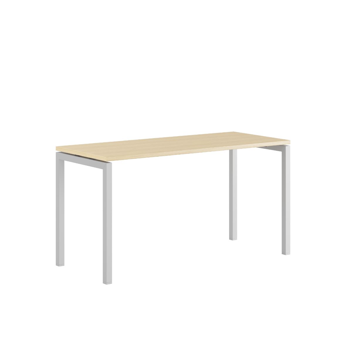 Produktbillede af Luna U Bord 140x60cm Birk-hvid på tilbud