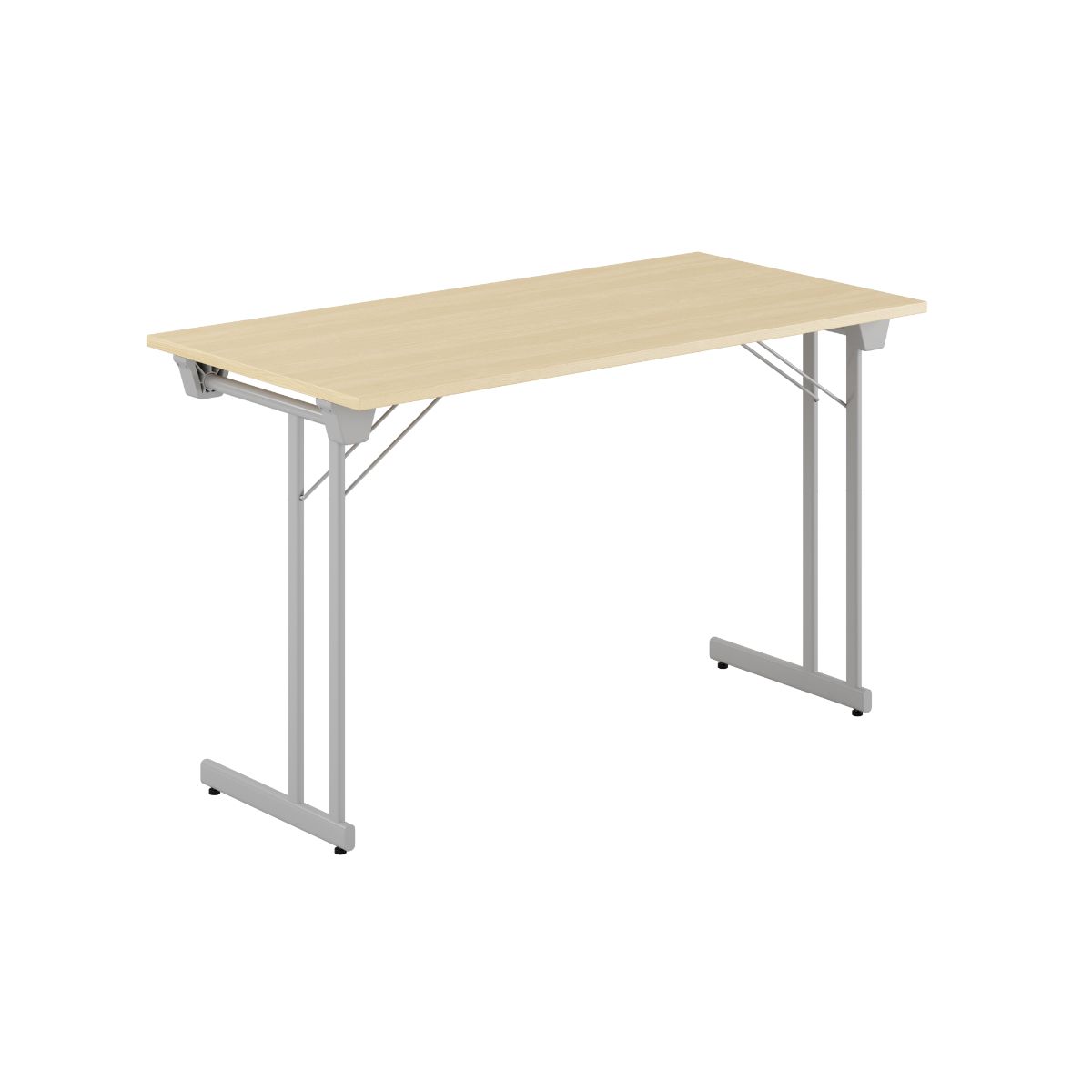 Produktbillede af Kongress Style 120x60cm Sammenklappeligt bord Birk-grå på tilbud