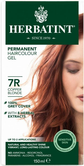 Produktbillede af Herbatint 7R hårfarve Copper Blonde 150ml X på tilbud