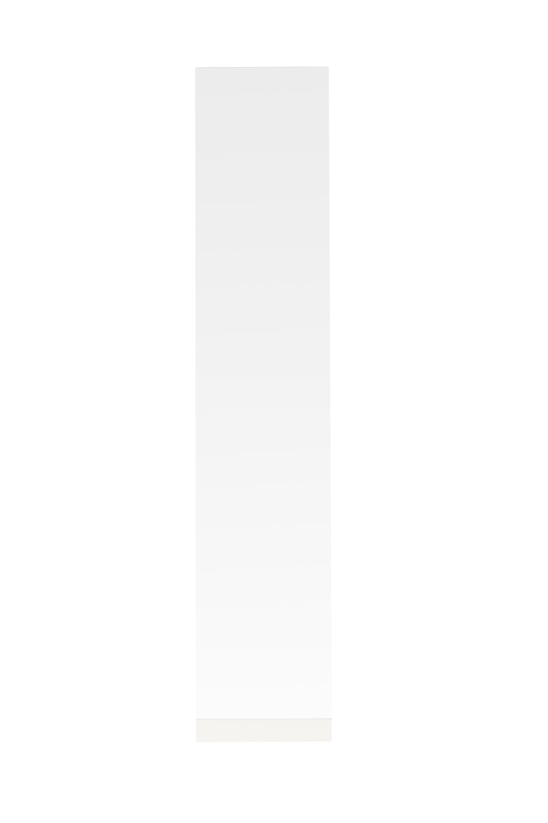 WHITE LABEL LIVING Stand Mirror gulvspejl rektangulær spejlglas og hvid stål 147,5x30,5