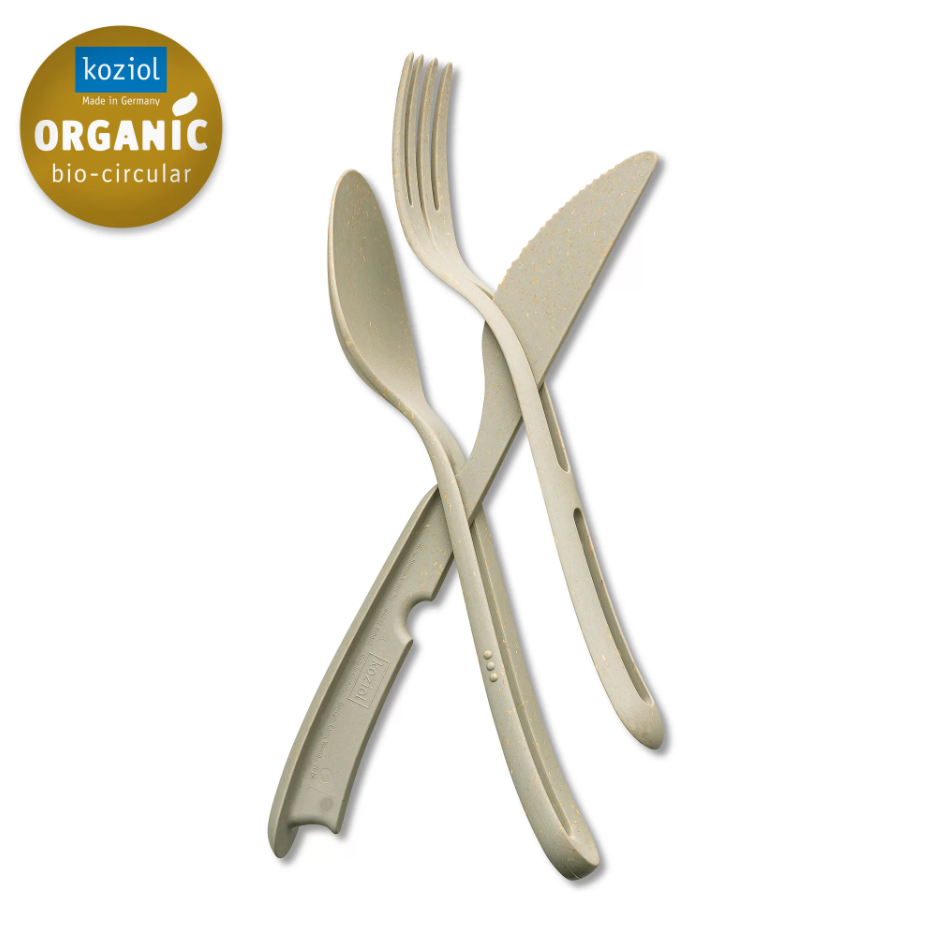Produktbillede af Klikk Bestik Kniv Gaffel Og Spiseske Dessert Sand på tilbud i premium kvalitet