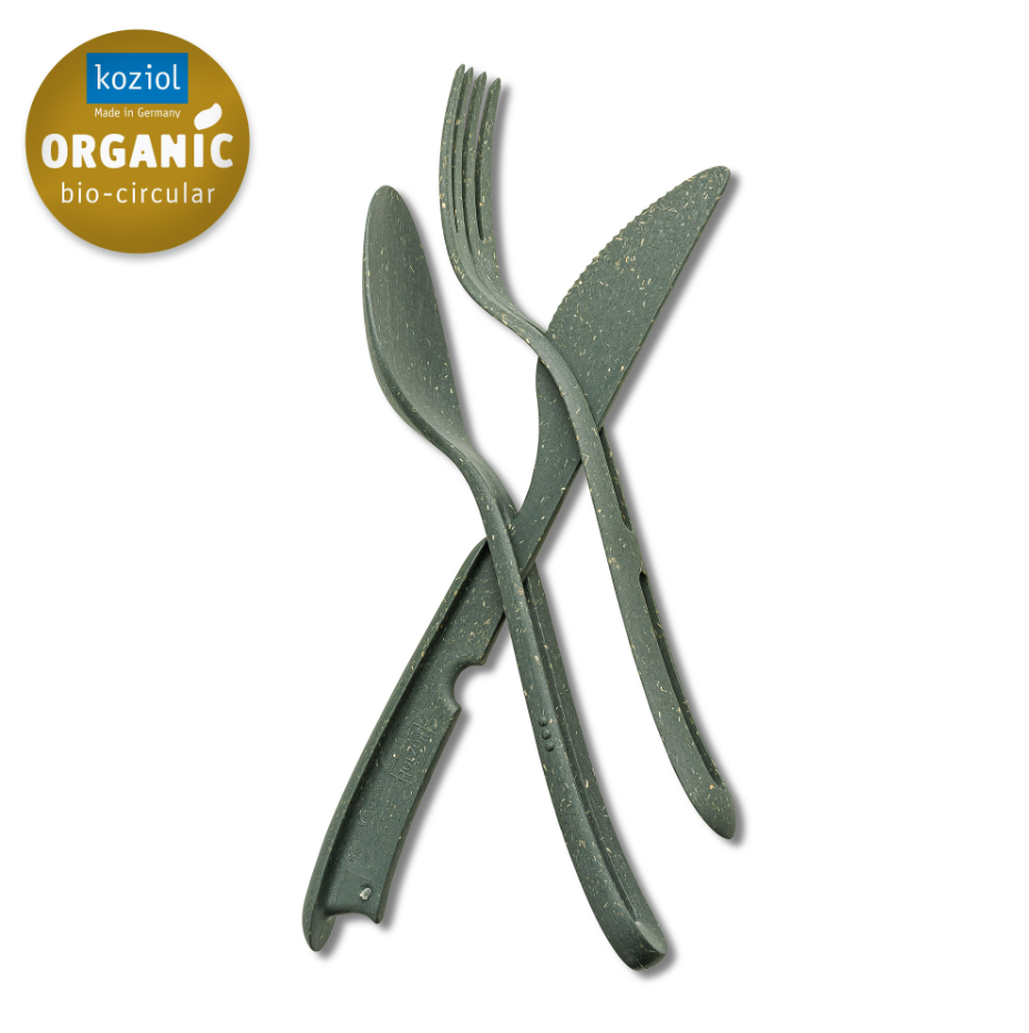 Produktbillede af Klikk Bestik Kniv Gaffel Og Spiseske Ash Grey på tilbud i premium kvalitet