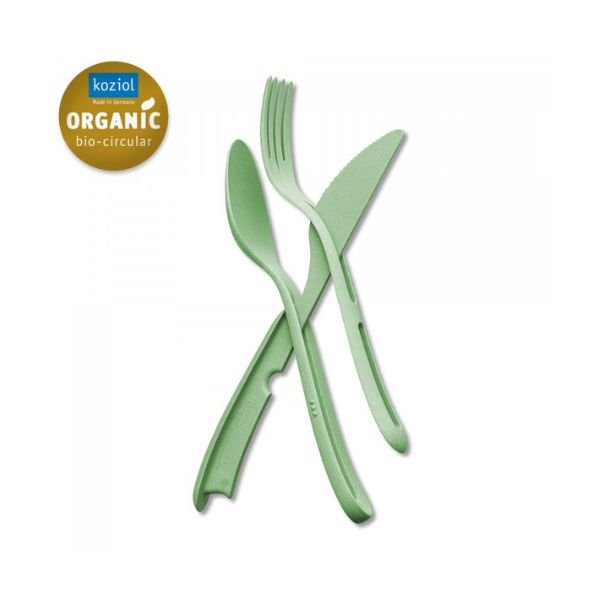 Klikk Bestik (Kniv, Gaffel Og Spiseske) Leaf Green ❤ Kæmpe udvalg i Koziol ❤ Billig fragt og hurtig levering 2 - 5 hverdage - Varenummer: BAR-649880 / Ean: '4002942561638 på lager - Udsalg på Køkken Borddækning Bionedbrydelig service Spar op til 52% - Over 360 kendte mærker på udsalg