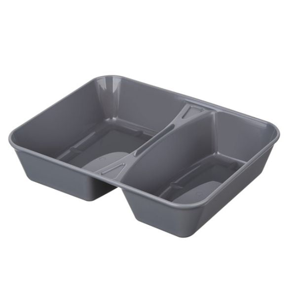 Produktbillede af Genanvendelig Madkasse Grå Polycarbonat 1335 Ml u. Låg på tilbud i premium kvalitet