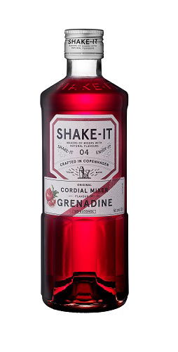 Produktbillede af Shake-it Grenadine Cordial Mixer +Pant Fl 50 på tilbud i premium kvalitet