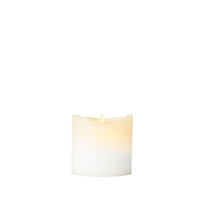 Produktbillede af Sirius Sara bloklys Ø10xH10,4cm Hvid i premium kvalitet